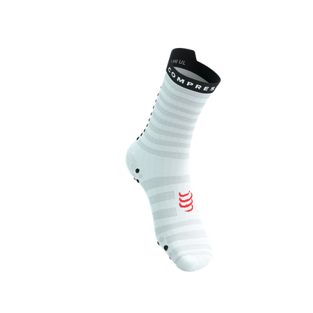 COMPRESSPORT Skarpetki do biegania PRORACING SOCKS V4 ULTRALIGHT RUN HIGH white/red/black