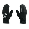 COMPRESSPORT Wodoodporne rękawice biegowe HURRICANE WATERPROOF MITTENS black