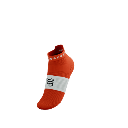 COMPRESSPORT Skarpetki do biegania krótkie PRORACING SOCKS V4 RUN LOW tigerlily/white