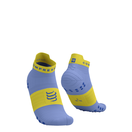 COMPRESSPORT Skarpetki do biegania krótkie PRORACING SOCKS V4 RUN LOW jacaranda/maize