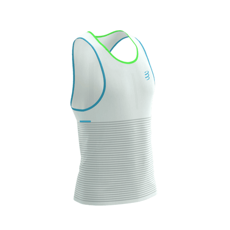 COMPRESSPORT Koszulka biegowa PRO RACING SINGLET star white