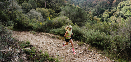 COMPRESSPORT Koszulka biegowa damska TRAIL RACING TANK nile