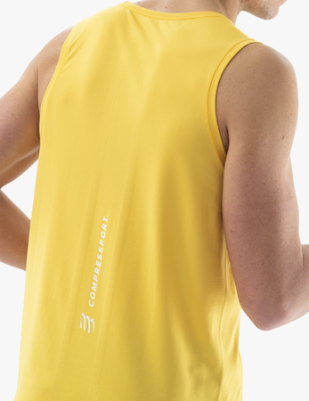 COMPRESSPORT Koszulka biegowa PERFORMANCE SINGLET maize