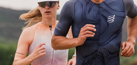 COMPRESSPORT Strój triathlonowy AERO SS TRISUIT indigo/print