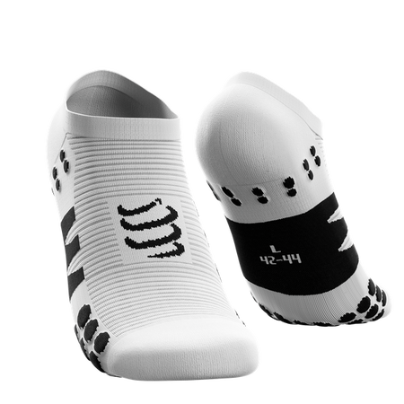 COMPRESSPORT Skarpetki do biegania krótkie NO SHOW SOCKS white/black