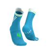 COMPRESSPORT Skarpetki do biegania trailowe PRORACING SOCKS V4 TRAIL norse blue/neon green