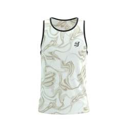 COMPRESSPORT Koszulka biegowa PERFORMANCE SINGLET sugar/camo print