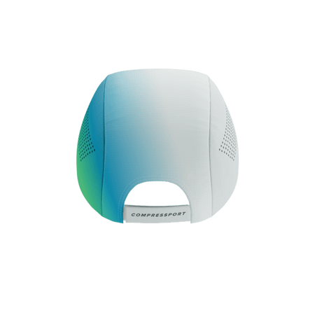 COMPRESSPORT Czapka biegowa PRO RACING CAP star white/blue green