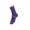 COMPRESSPORT Skarpetki do biegania wysokie PRORACING SOCKS V4 RUN HIGH lilac/white