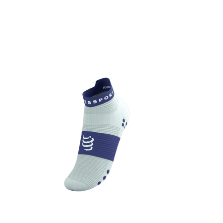 COMPRESSPORT Skarpetki do biegania krótkie PRORACING SOCKS V4 RUN LOW star white/orient blue