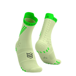 COMPRESSPORT Skarpetki do biegania trailowe PRORACING SOCKS V4 TRAIL lime/neon green