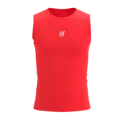 COMPRESSPORT Koszulka biegowa męska TRAIL RACING TANK fluo red
