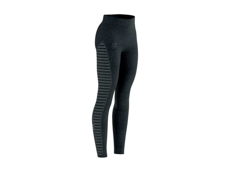 COMPRESSPORT Legginsy biegowe damskie WINTER RUN LEGGING czarne