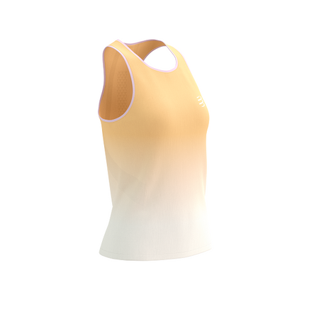 COMPRESSPORT Koszulka biegowa damska PERFORMANCE SINGLET buff orange