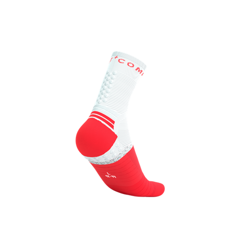 COMPRESSPORT Skarpetki do biegania PRO MARATHON SOCKS V2.0 fluo red/white