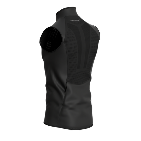 COMPRESSPORT Kamizelka biegowa męska HURRICANE WINDPROOF VEST czarna