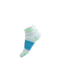 COMPRESSPORT Skarpetki do biegania PRORACING SOCKS V4 ULTRALIGHT RUN LOW white/norse blue/neon green