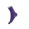 COMPRESSPORT Skarpetki do biegania wysokie PRORACING SOCKS V4 RUN HIGH lilac/white
