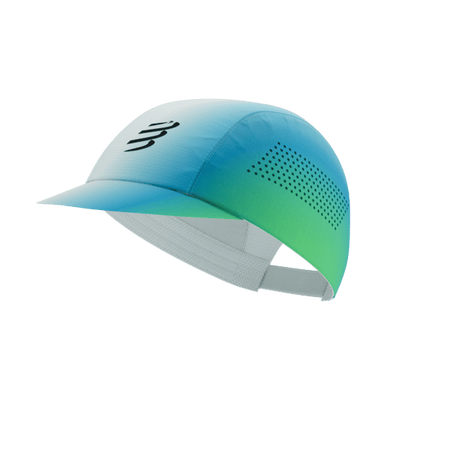 COMPRESSPORT Czapka biegowa PRO RACING CAP star white/blue green
