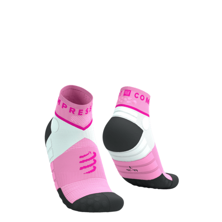 COMPRESSPORT Skarpetki do biegania ULTRA TRAIL LOW SOCKS V2.0 begonia/neon pink