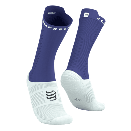 COMPRESSPORT Skarpetki rowerowe PRORACING SOCKS V4 BIKE orient blue/white