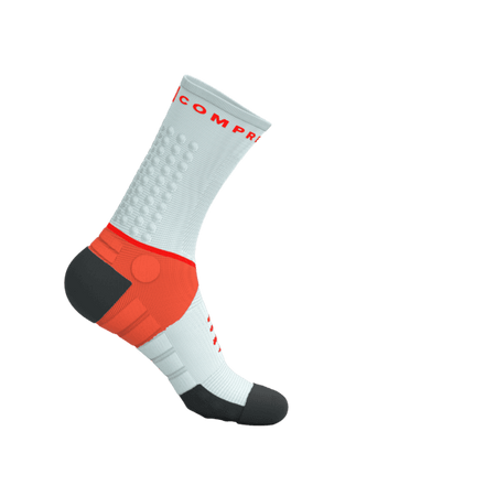 COMPRESSPORT Skarpetki do biegania ULTRA TRAIL SOCKS V2.0 gray violet/tigerlily