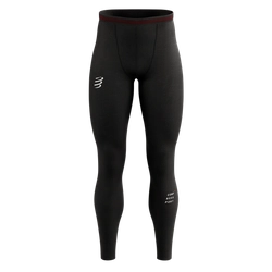 COMPRESSPORT Kompresyjne legginsy do biegania męskie UNDER CONTROL FULL TIGHT black