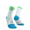 COMPRESSPORT Skarpetki do biegania PRO MARATHON SOCKS V2.0 white/norse blue/neon green