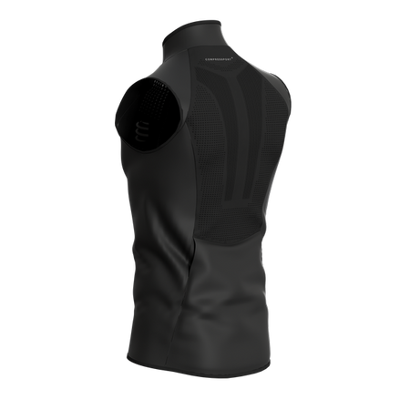COMPRESSPORT Kamizelka biegowa męska HURRICANE WINDPROOF VEST czarna