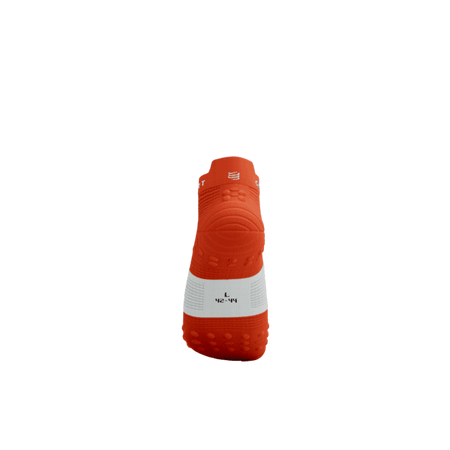 COMPRESSPORT Skarpetki do biegania krótkie PRORACING SOCKS V4 RUN LOW tigerlily/white