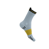 COMPRESSPORT Skarpetki do biegania trailowe PRORACING SOCKS V4 TRAIL grey dawn/ceylon yellow
