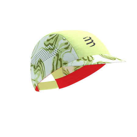 COMPRESSPORT Czapka biegowa PRO RACING CAP green camo/fluo red