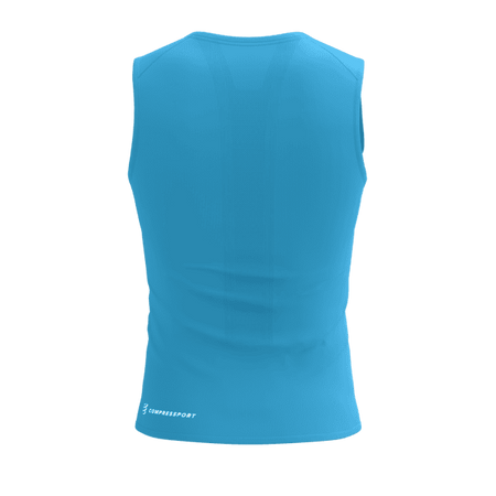 COMPRESSPORT Koszulka biegowa męska TRAIL RACING TANK norse blue
