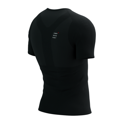 COMPRESSPORT Koszulka biegowa PERFORMANCE SS T-SHIRT black/white