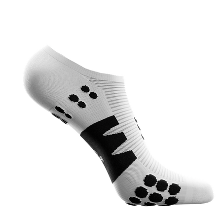 COMPRESSPORT Skarpetki do biegania krótkie NO SHOW SOCKS white/black