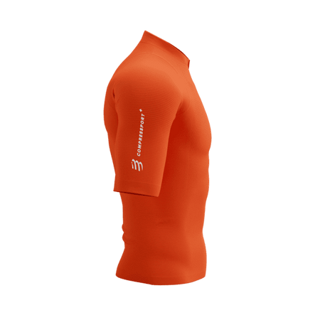 COMPRESSPORT Koszulka kompresyjna do biegania TRAIL RACING POSTURAL SS TOP tigerlily