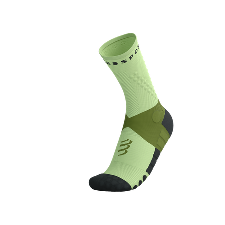 COMPRESSPORT Skarpetki do biegania ULTRA TRAIL SOCKS V2.0 woodbine/shadow lime