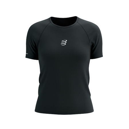 COMPRESSPORT Koszulka biegowa damska TRAIL RACING SS T-SHIRT black