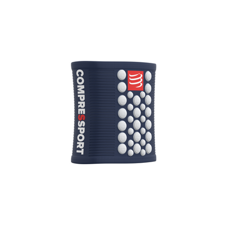  COMPRESSPORT Frotka na nadgarstek SWEATBAND 3D.DOTS blue/white
