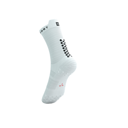 COMPRESSPORT Skarpetki do biegania wysokie PRORACING SOCKS V4 RUN HIGH white/black