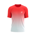 COMPRESSPORT Koszulka biegowa PERFORMANCE SS T-SHIRT fluo red/white