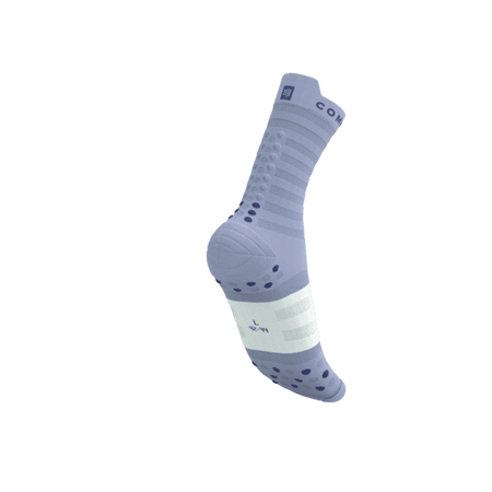 COMPRESSPORT Skarpetki do biegania PRORACING SOCKS V4 ULTRALIGHT RUN HIGH lavender/white