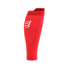 COMPRESSPORT Opaski kompresyjne na łydki R2V3 fluo red/white reflect