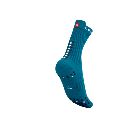COMPRESSPORT Skarpetki do biegania wysokie ProRacing Socks V4 mosaic blue magent