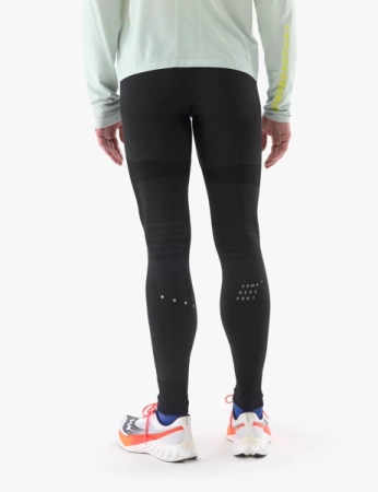 COMPRESSPORT Legginsy biegowe męskie WINTER RUNNING LEGGING black