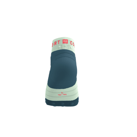 COMPRESSPORT Skarpetki do biegania ULTRA TRAIL LOW SOCKS V2.0 stargazer/aqua/fluo red