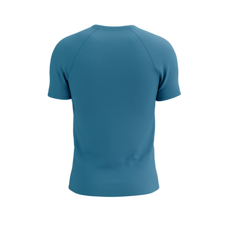 COMPRESSPORT Koszulka biegowa TRAINING SS LOGO T-SHIRT niagara blue