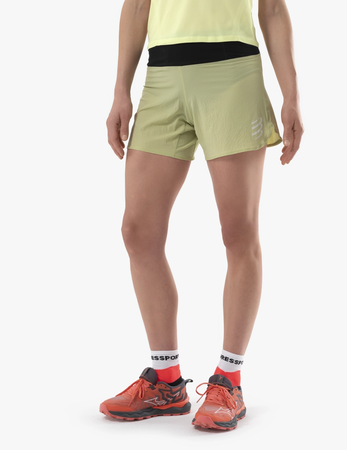 COMPRESSPORT Spodenki biegowe damskie TRAIL RACING SHORT nile