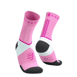 COMPRESSPORT Skarpetki do biegania ULTRA TRAIL SOCKS V2.0 begonia/neon pink