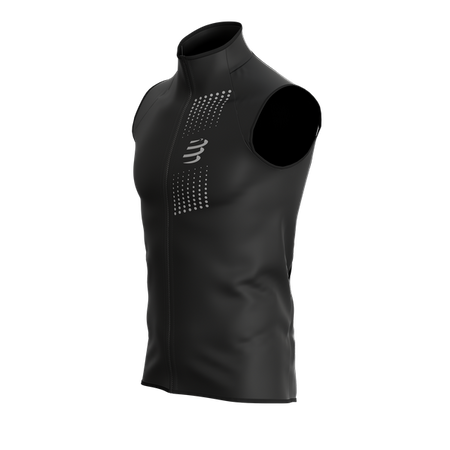 COMPRESSPORT Kamizelka biegowa męska HURRICANE WINDPROOF VEST czarna